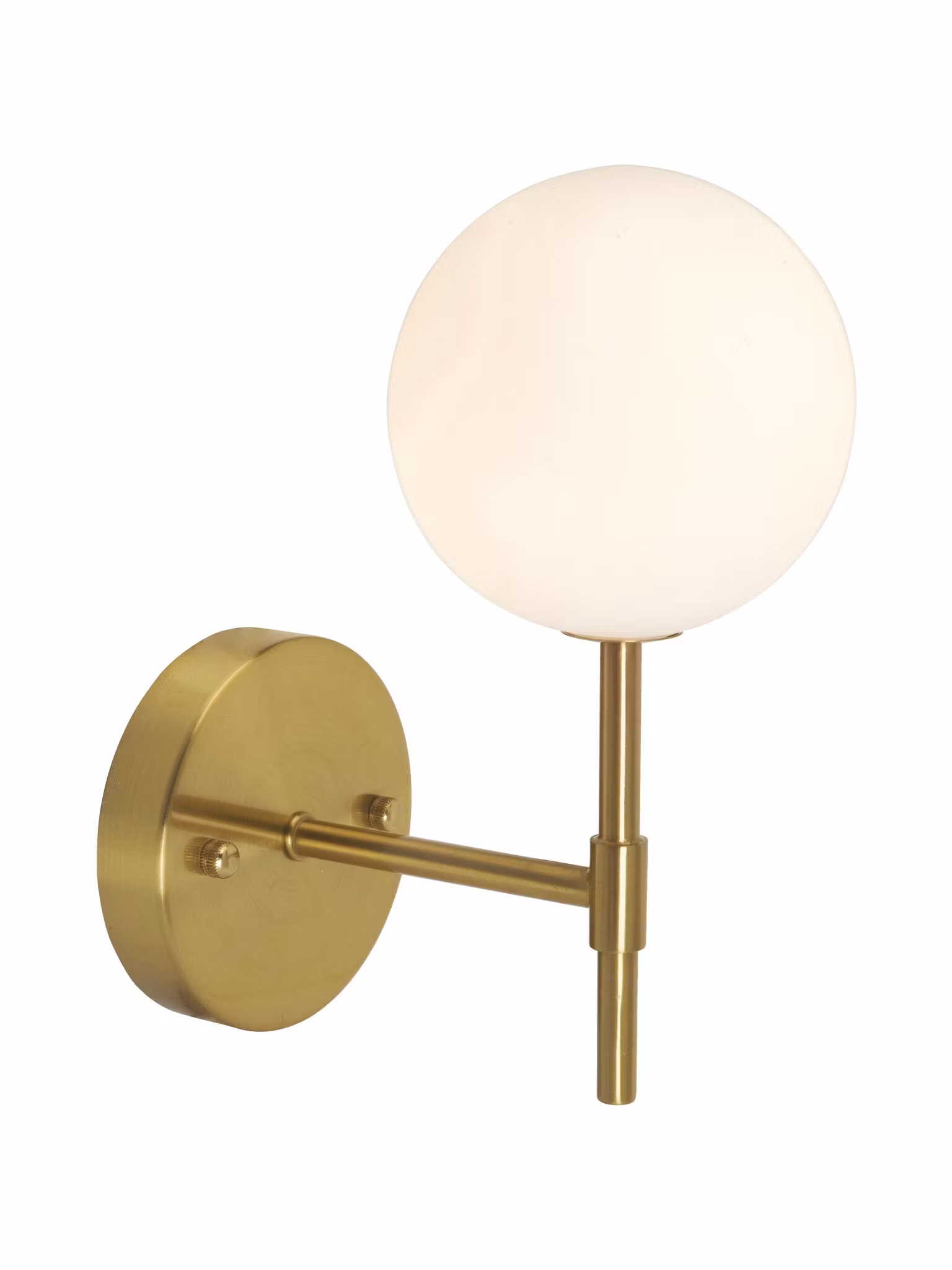 Sigma S vägglampa Guld Opal, 25cm