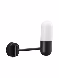 Zeta Vägglampa IP44 Mattsvart 23cm