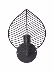 Elm vägglampa Svart 33cm