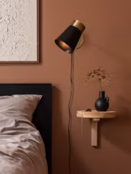 Luna vägglampa Svart 13cm