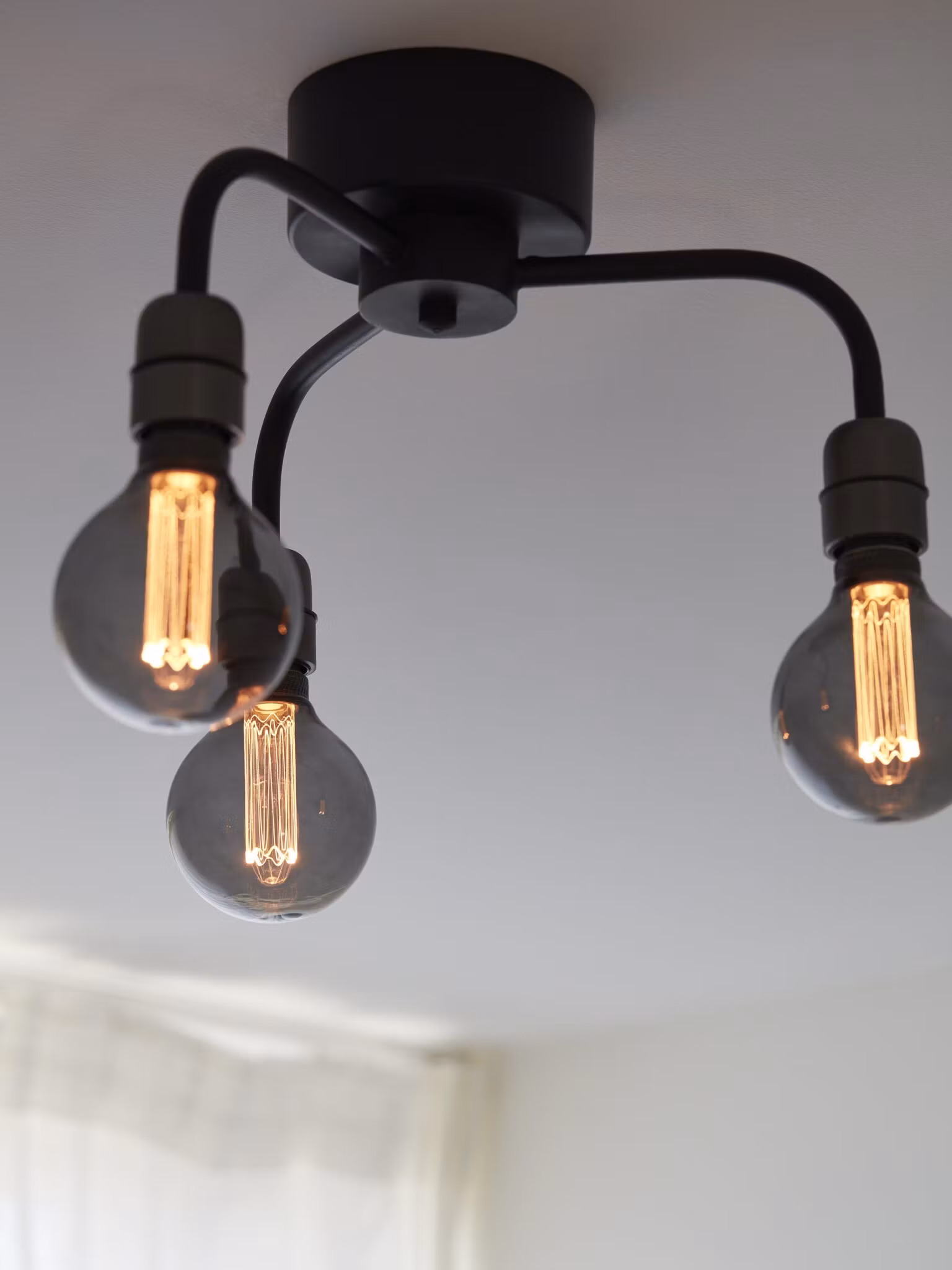 Loft plafond Svart 37cm