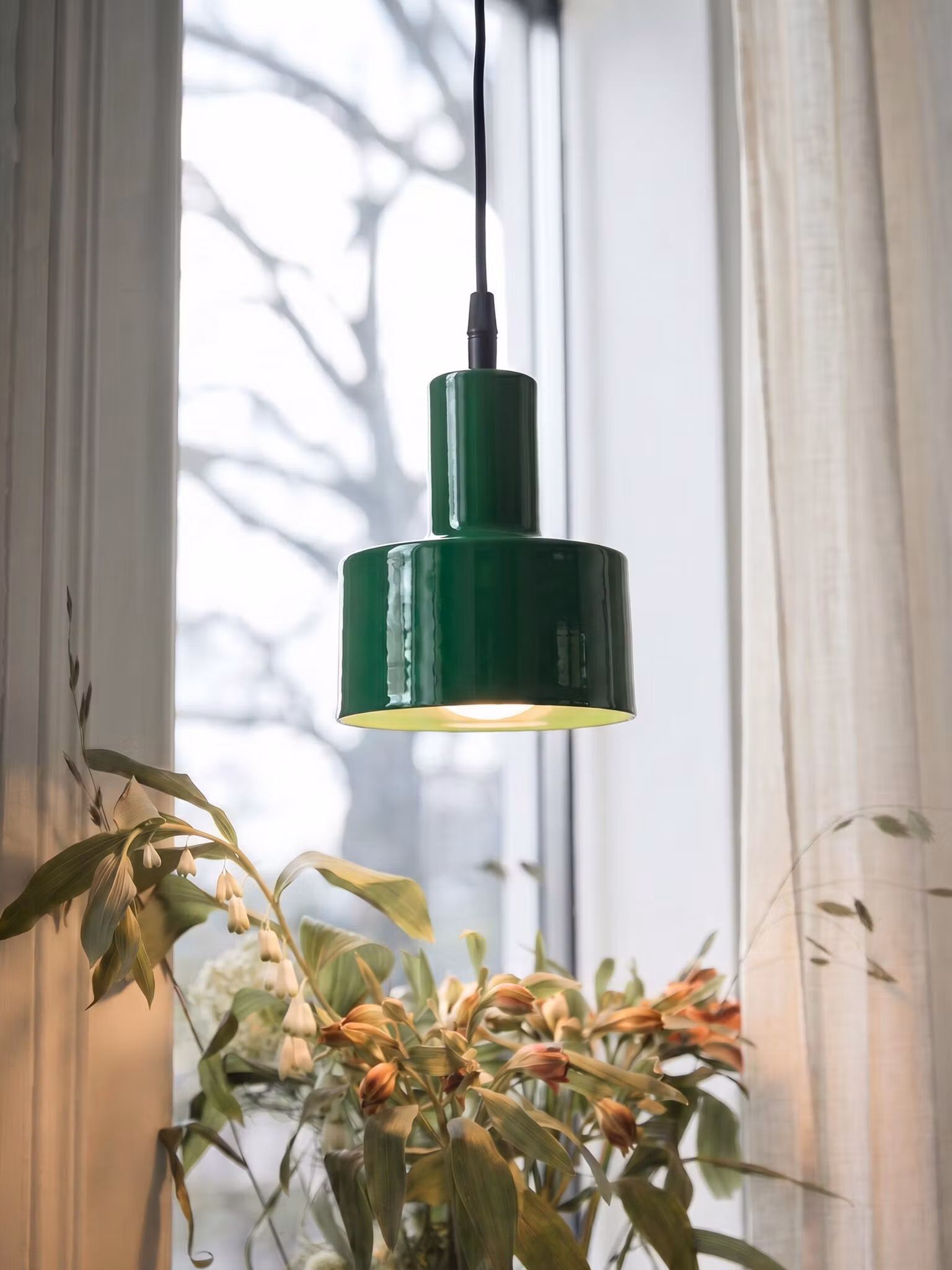 Solo fönsterlampa Blank grön 13cm
