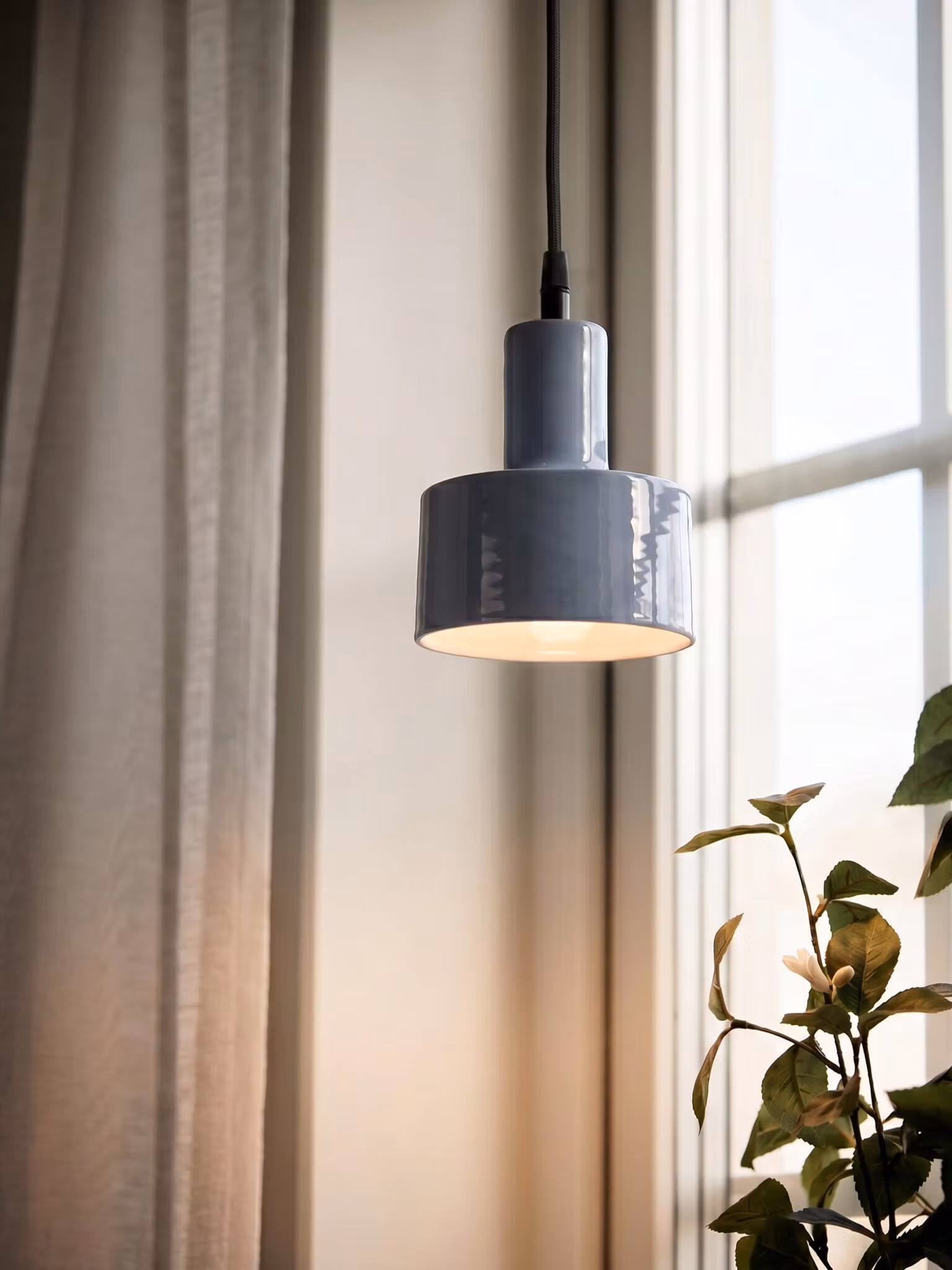 Solo fönsterlampa Blank denim 13cm