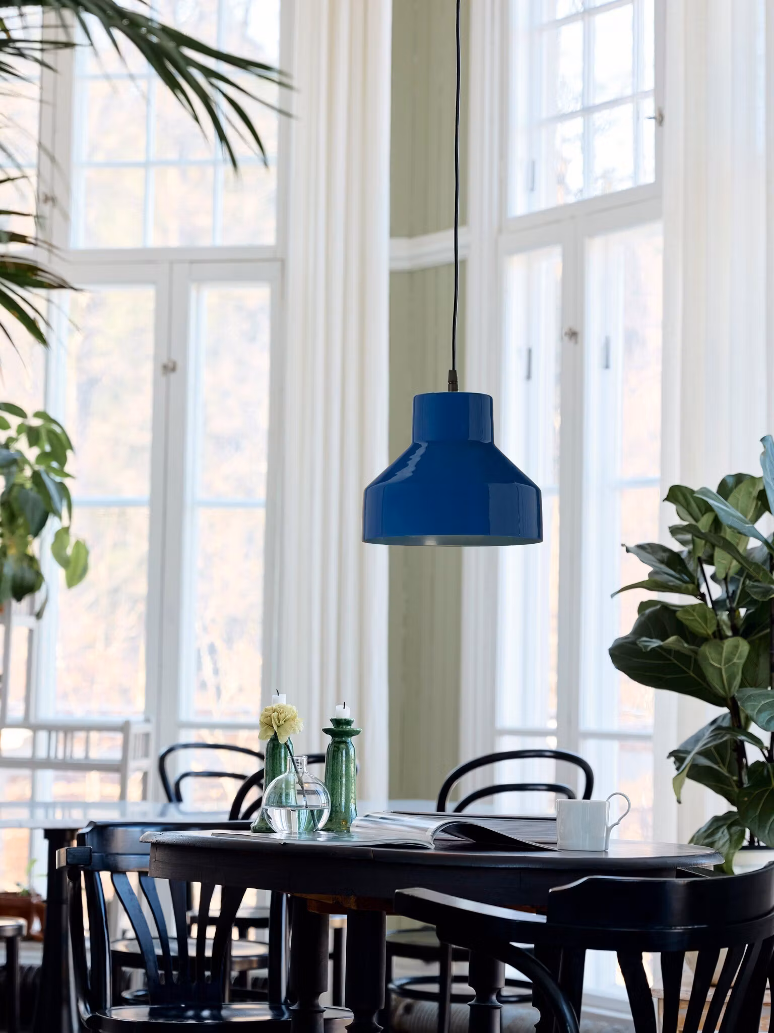 Solo taklampa Blank blå 26cm