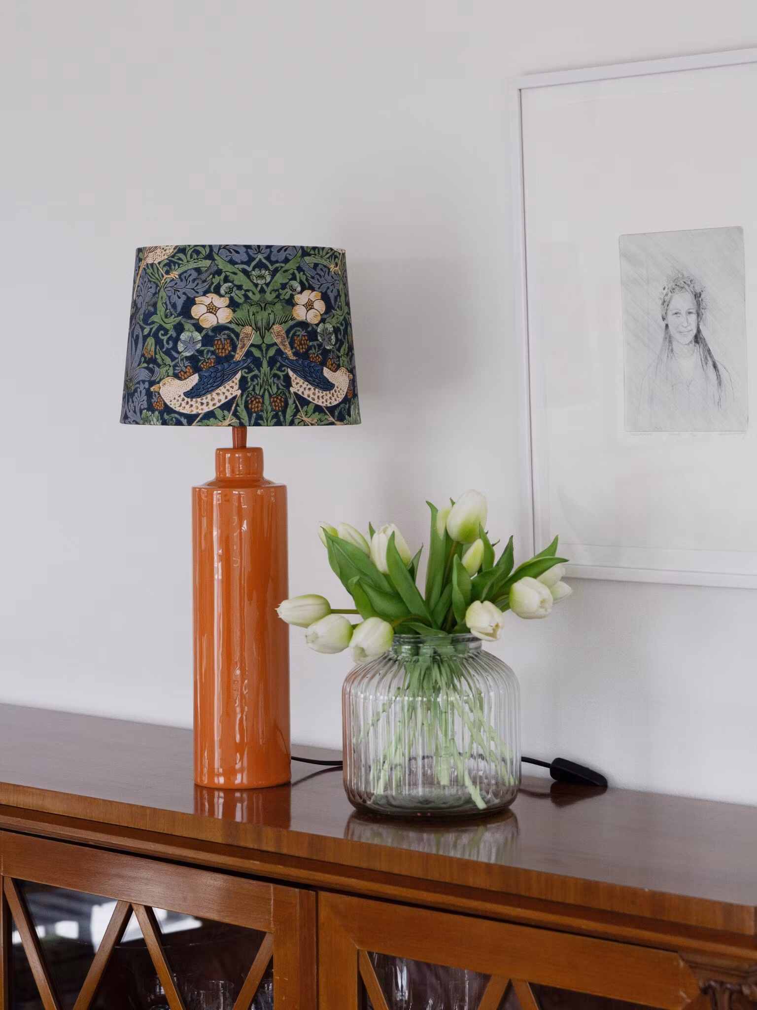 Solo lampfot Blank orange  44cm