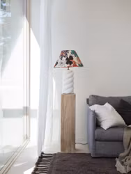 Spin lampfot Vit 41cm