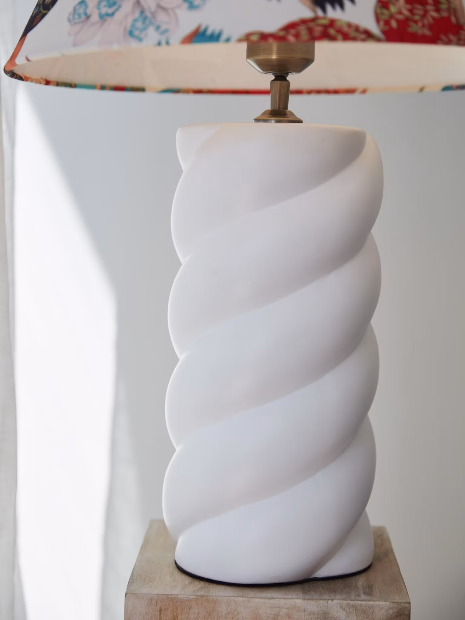 Spin lampfot Vit 41cm
