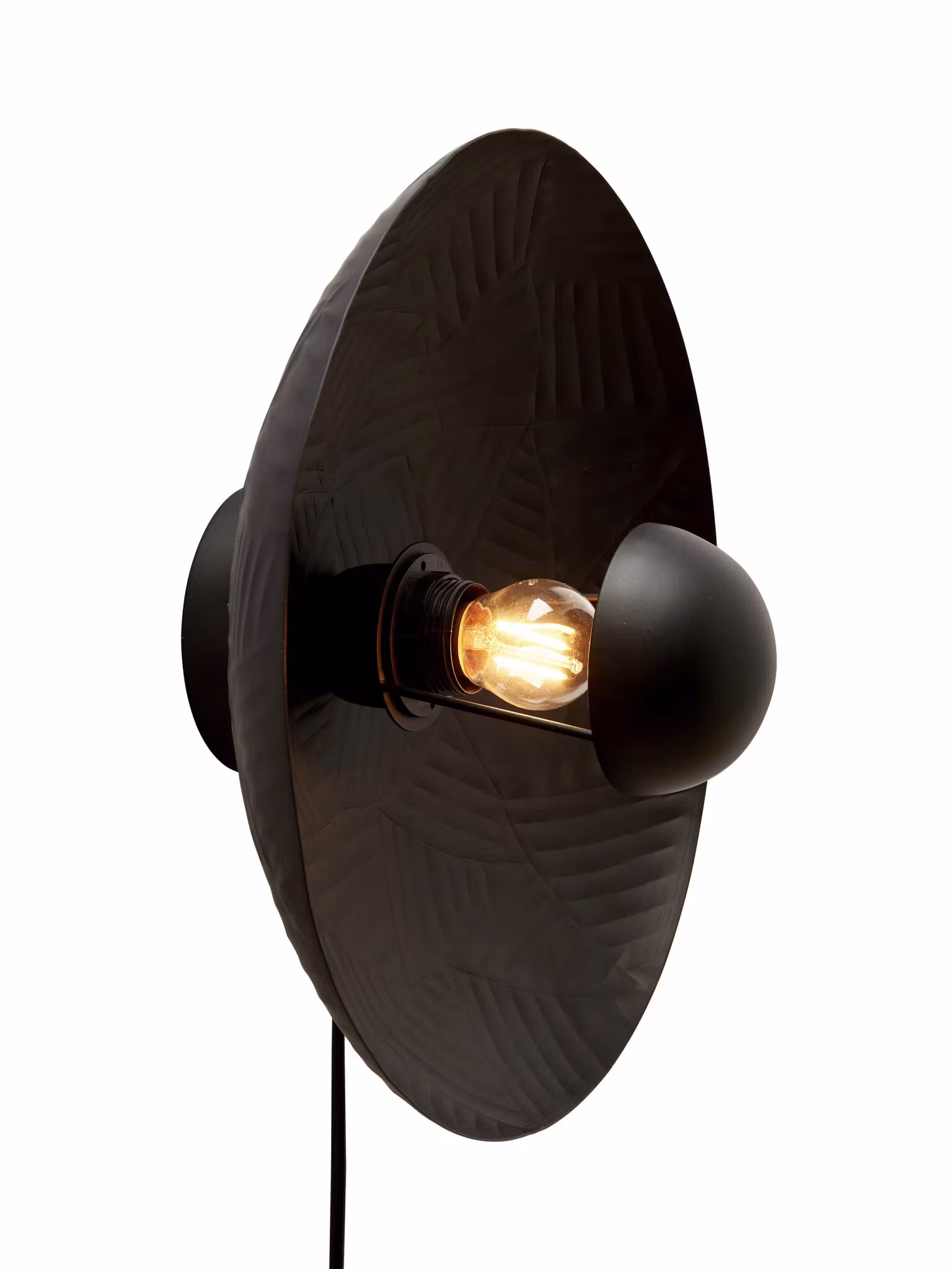 Ribble vägglampa Matt svart 35cm