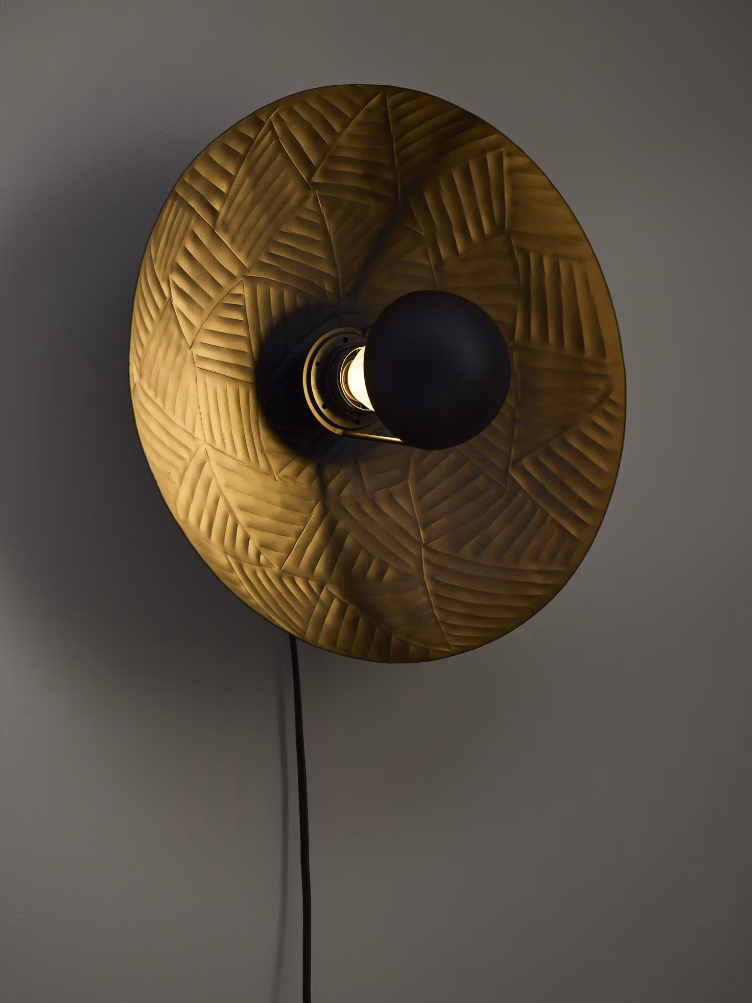 Ribble vägglampa Matt svart 35cm