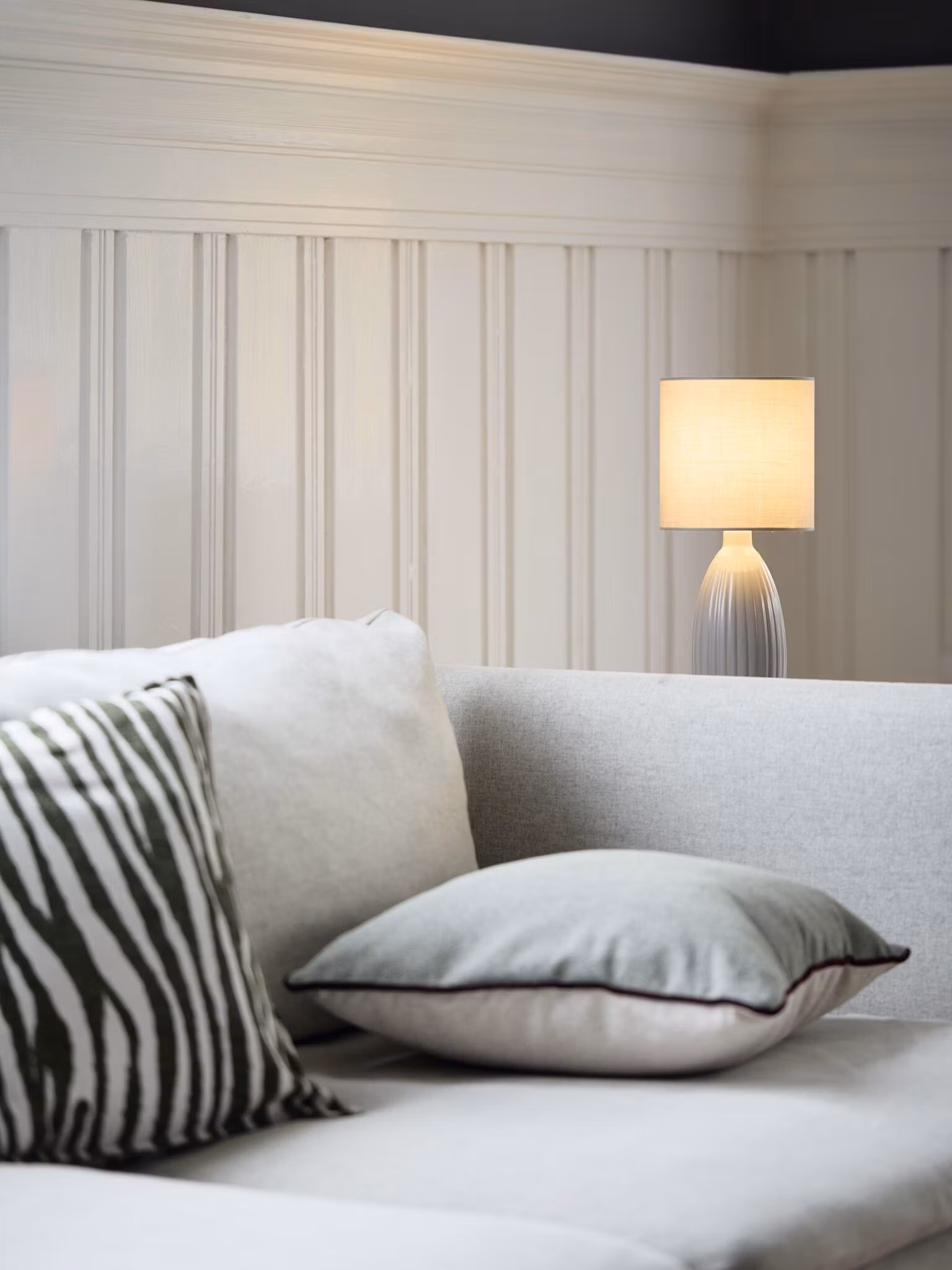 Uno bordslampa Grå 37cm