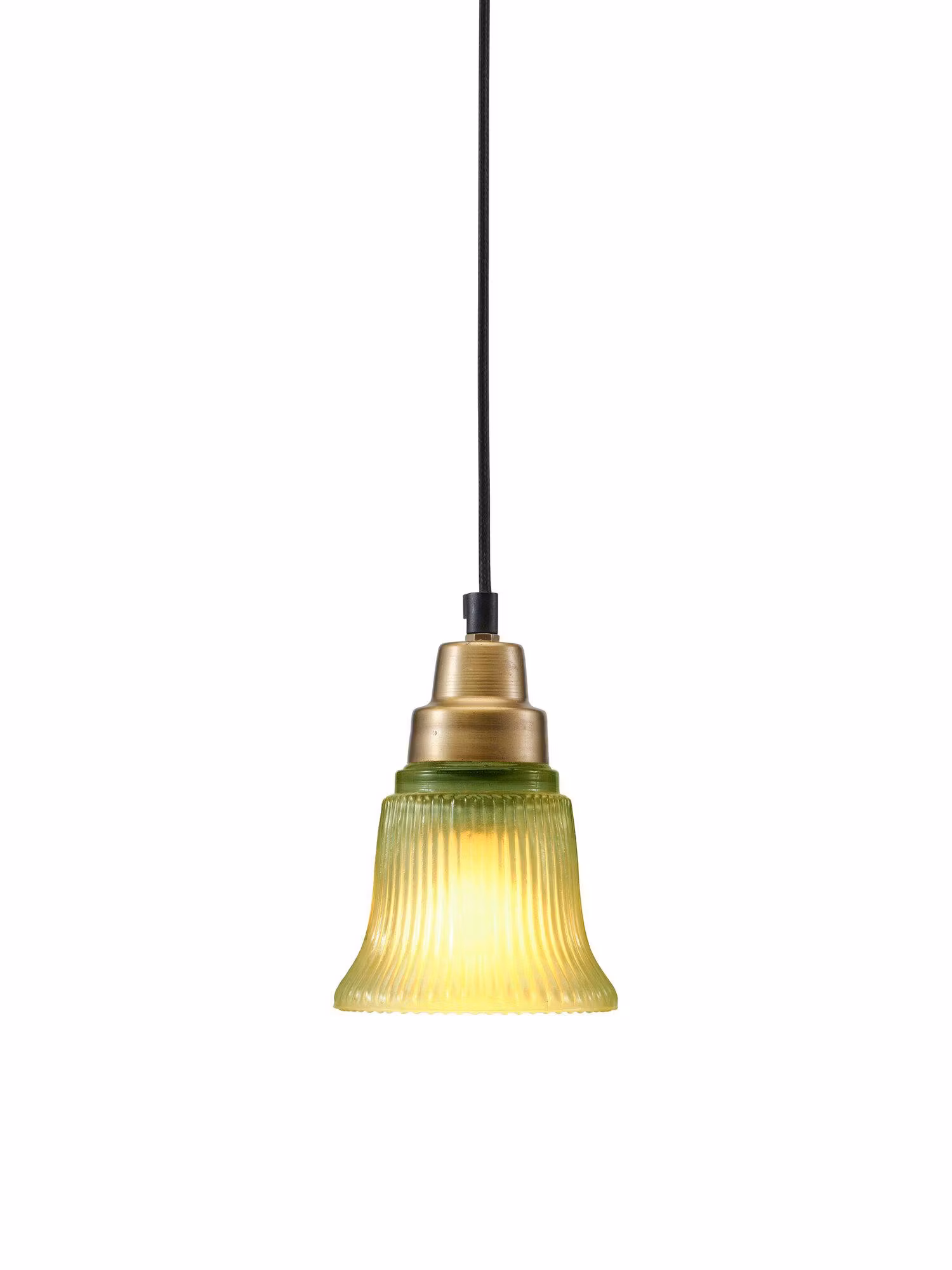 Emmi fönsterlampa Green/brass 12cm