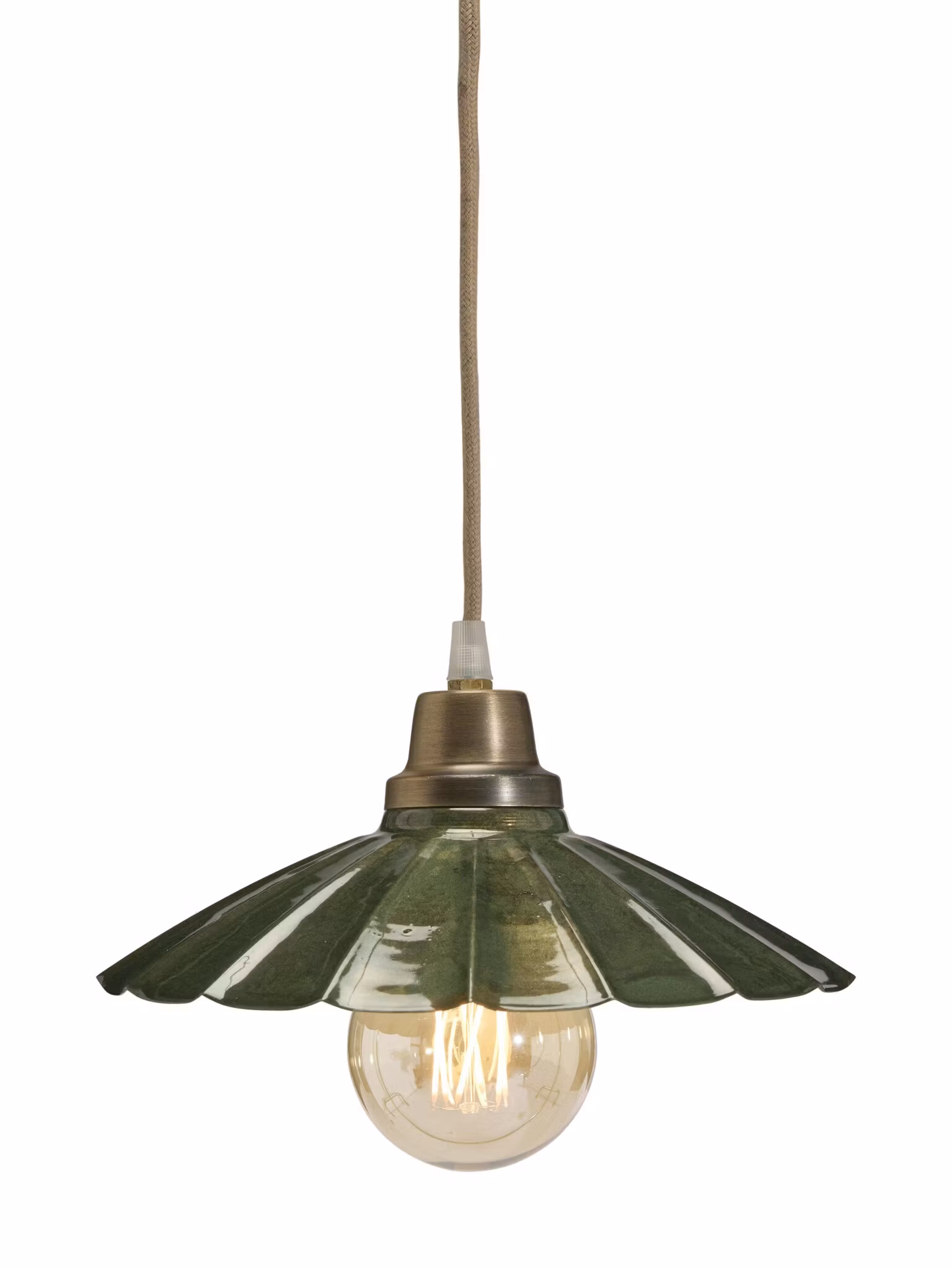 Ester fönsterlampa Mörkgrön 24cm