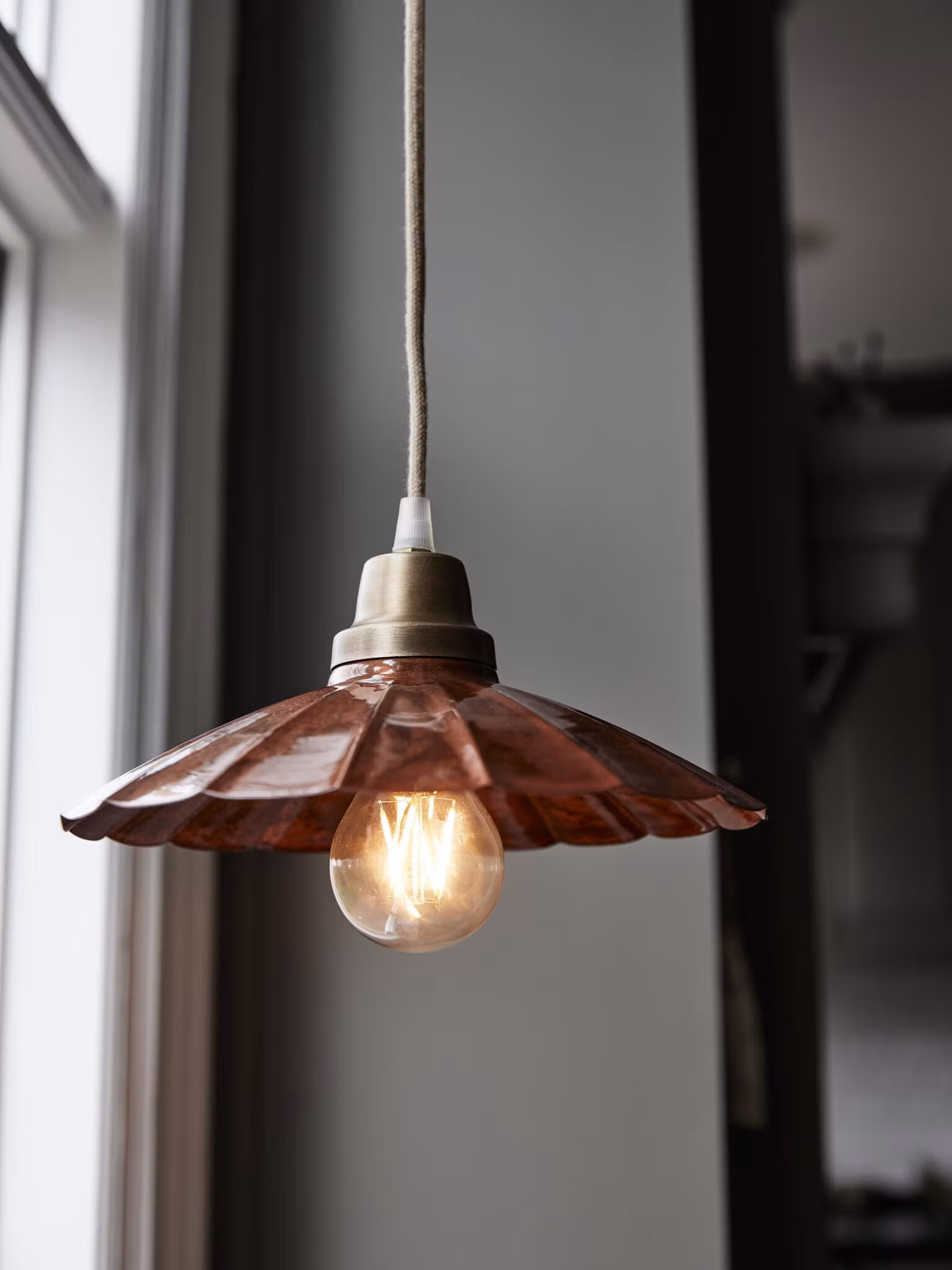 Ester fönsterlampa Terracotta 24cm