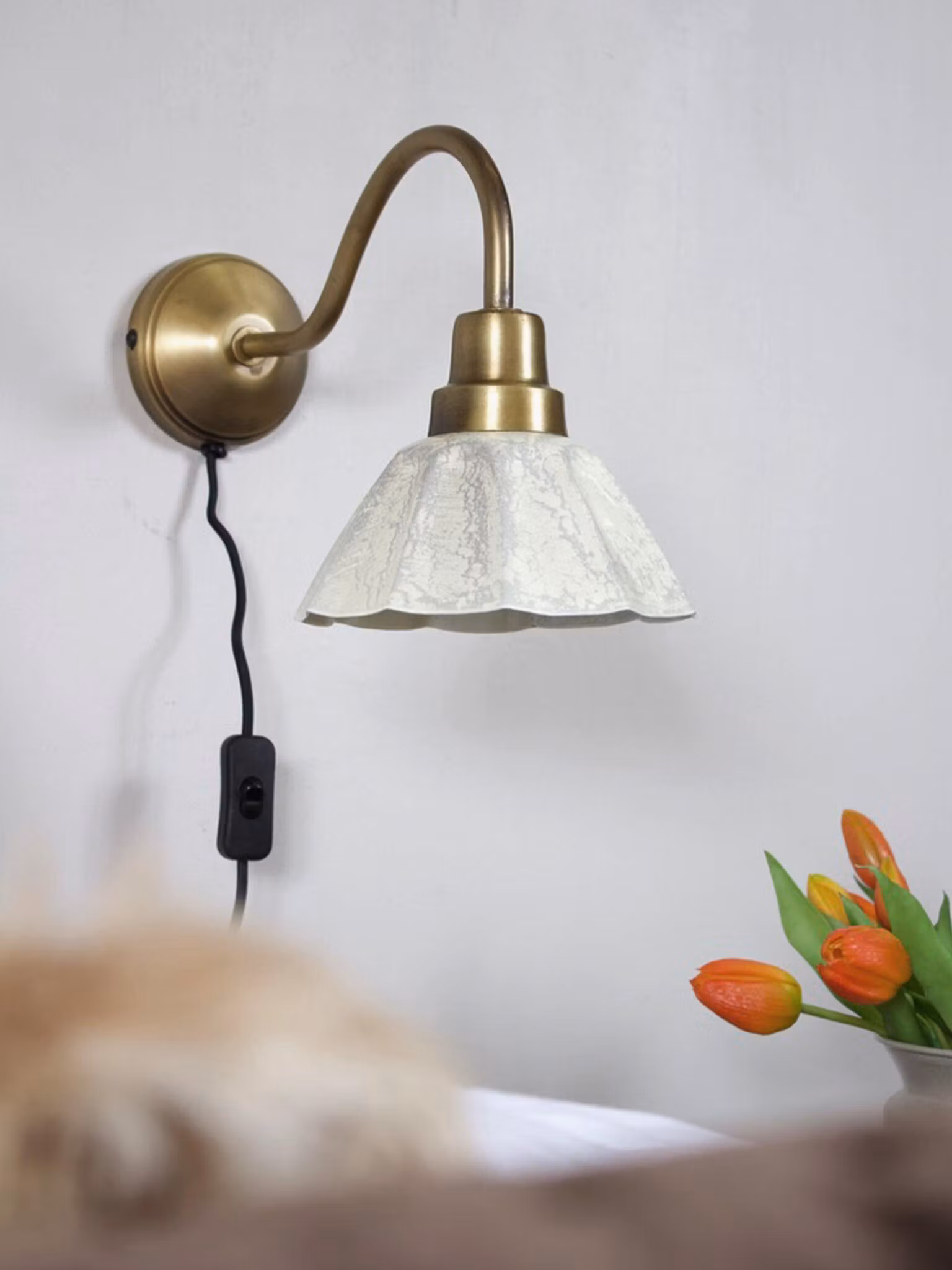 Ester vägglampa Offwhite 34cm