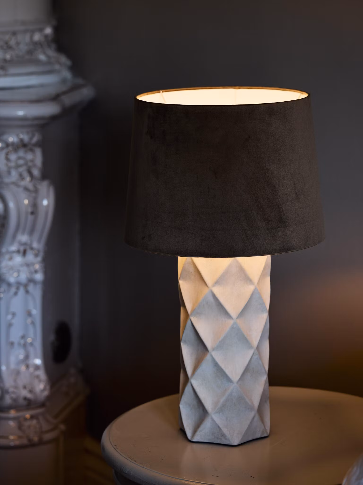 Hazel Lampfot Beige 43cm
