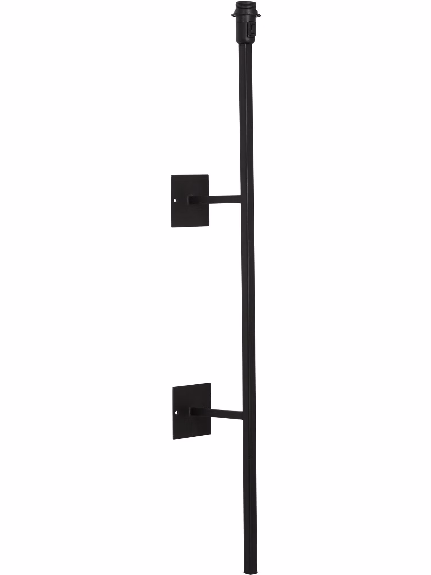 Rod vägglampa Svart 108cm