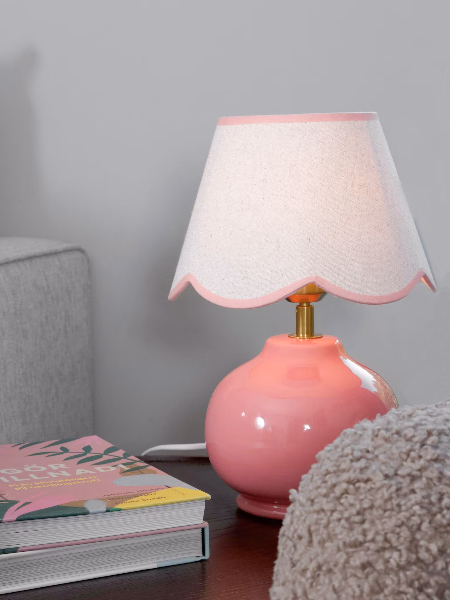 Nell Bordslampa Rosa 34cm
