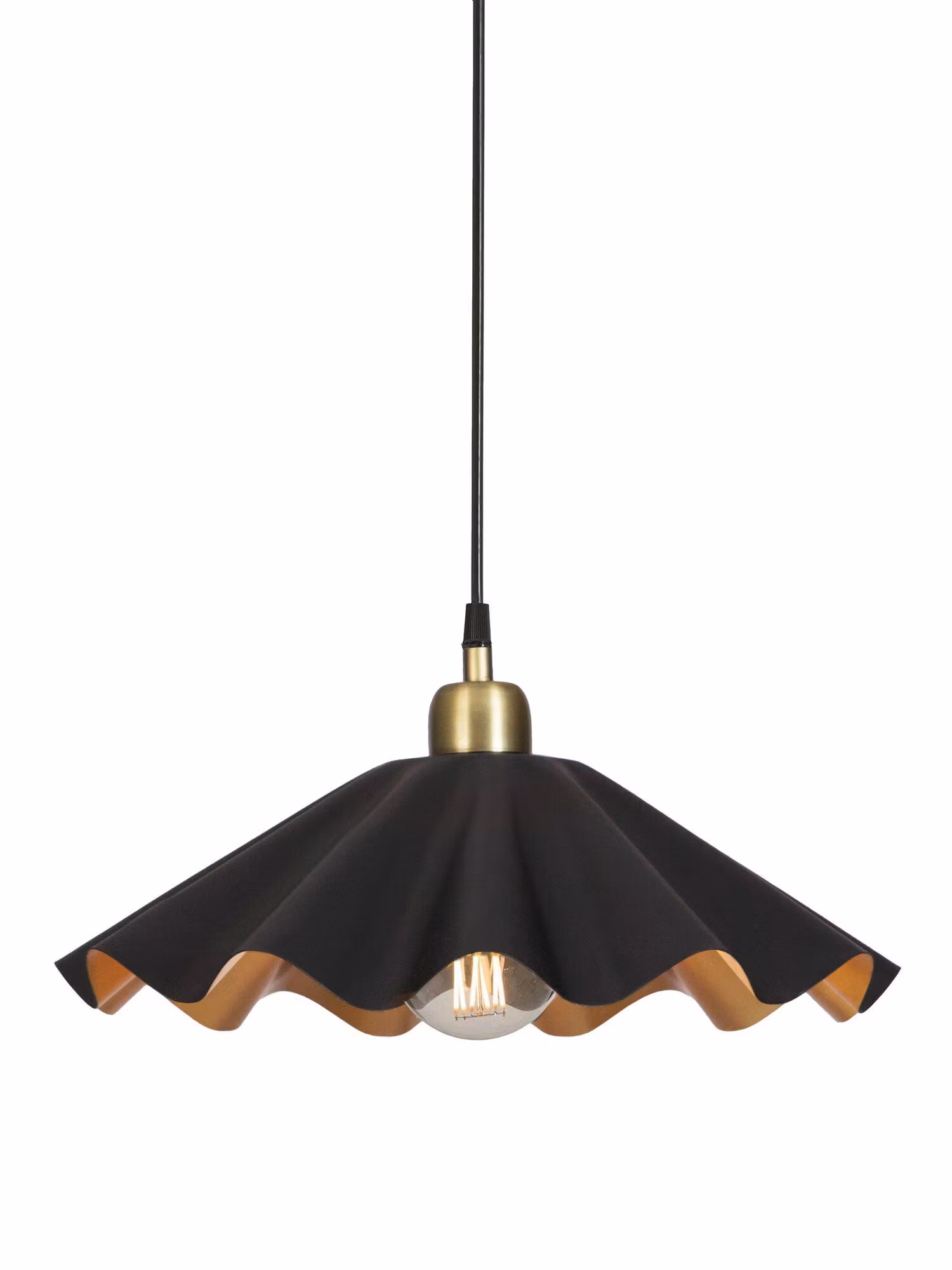 Aira taklampa Svart/Mässing 51cm