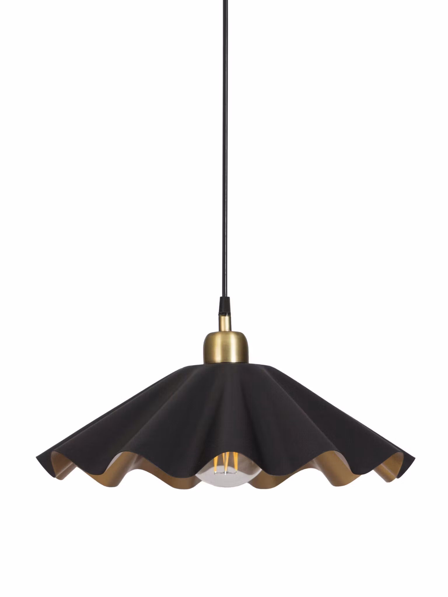 Aira taklampa Svart/Mässing 41cm