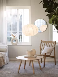 Olivia Taklampa Twist vit 50cm