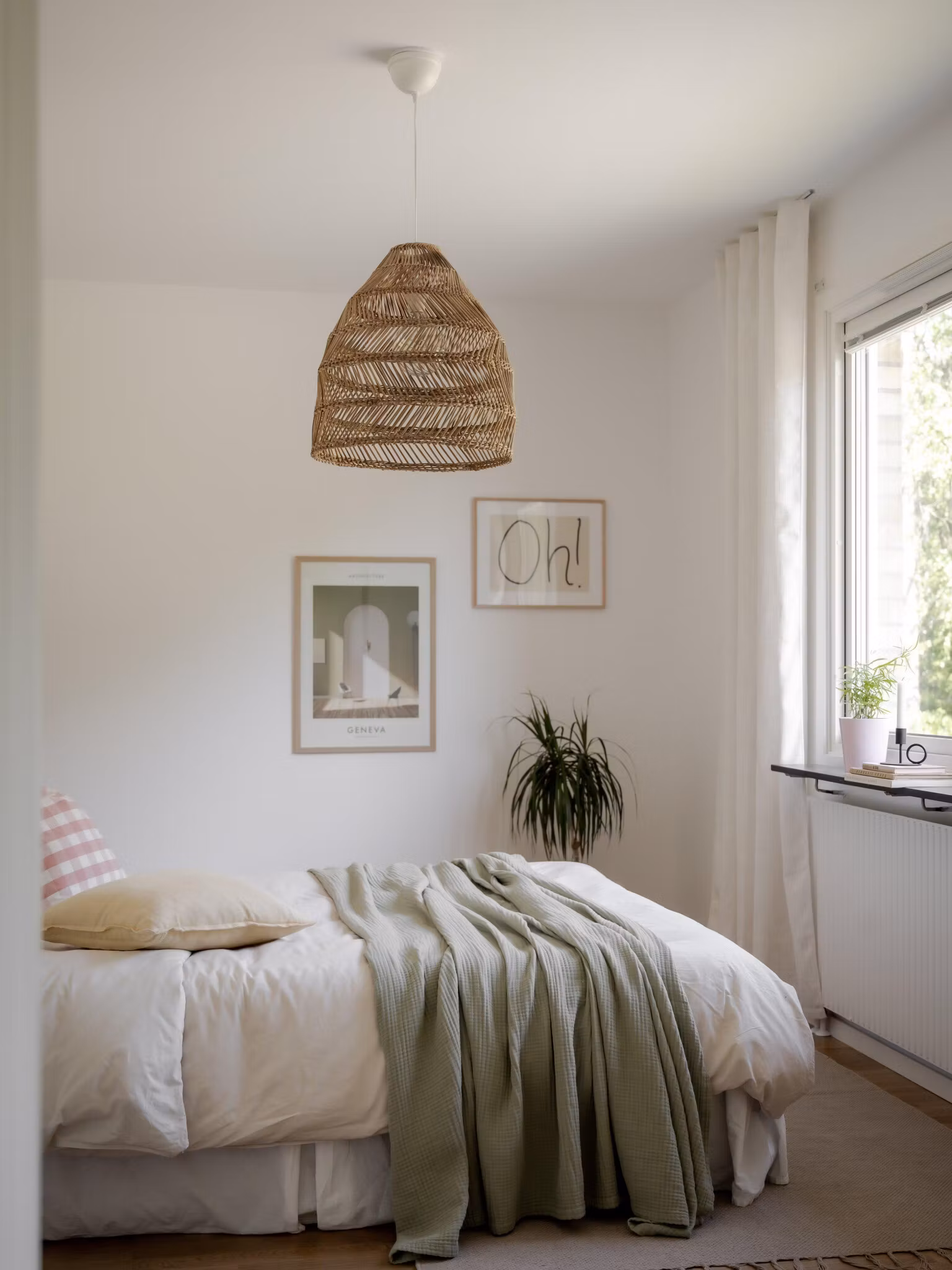 Maja Taklampa Wicker Natural 36cm