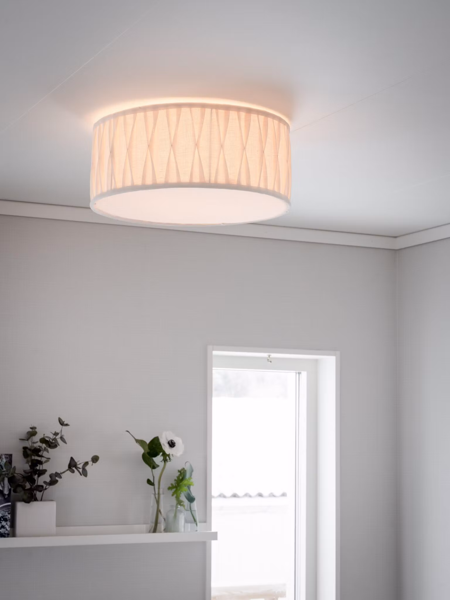 Plafond Plissé Stygn Offwhite 45cm