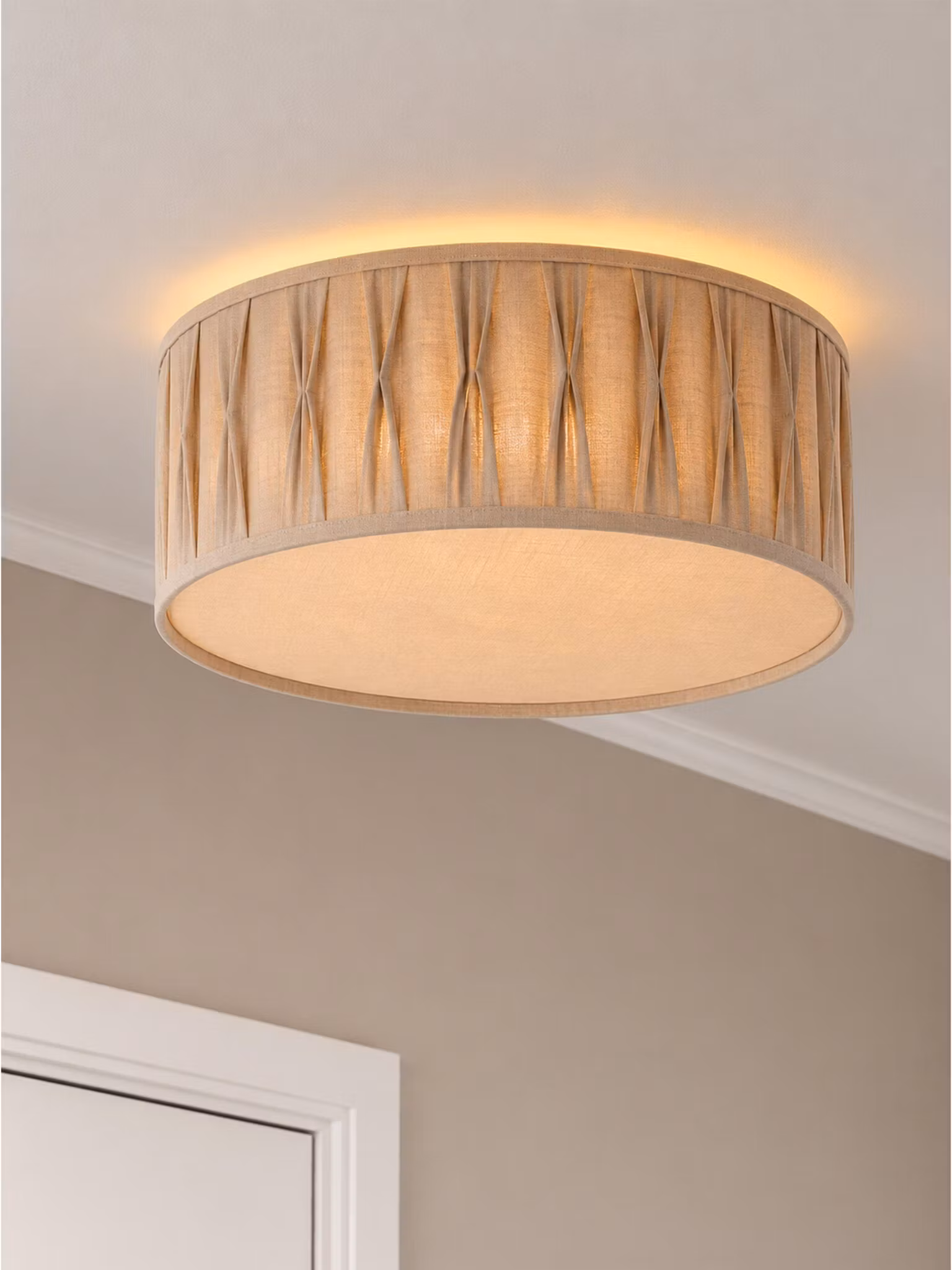 Plafond Plissé Stygn Natur 45cm