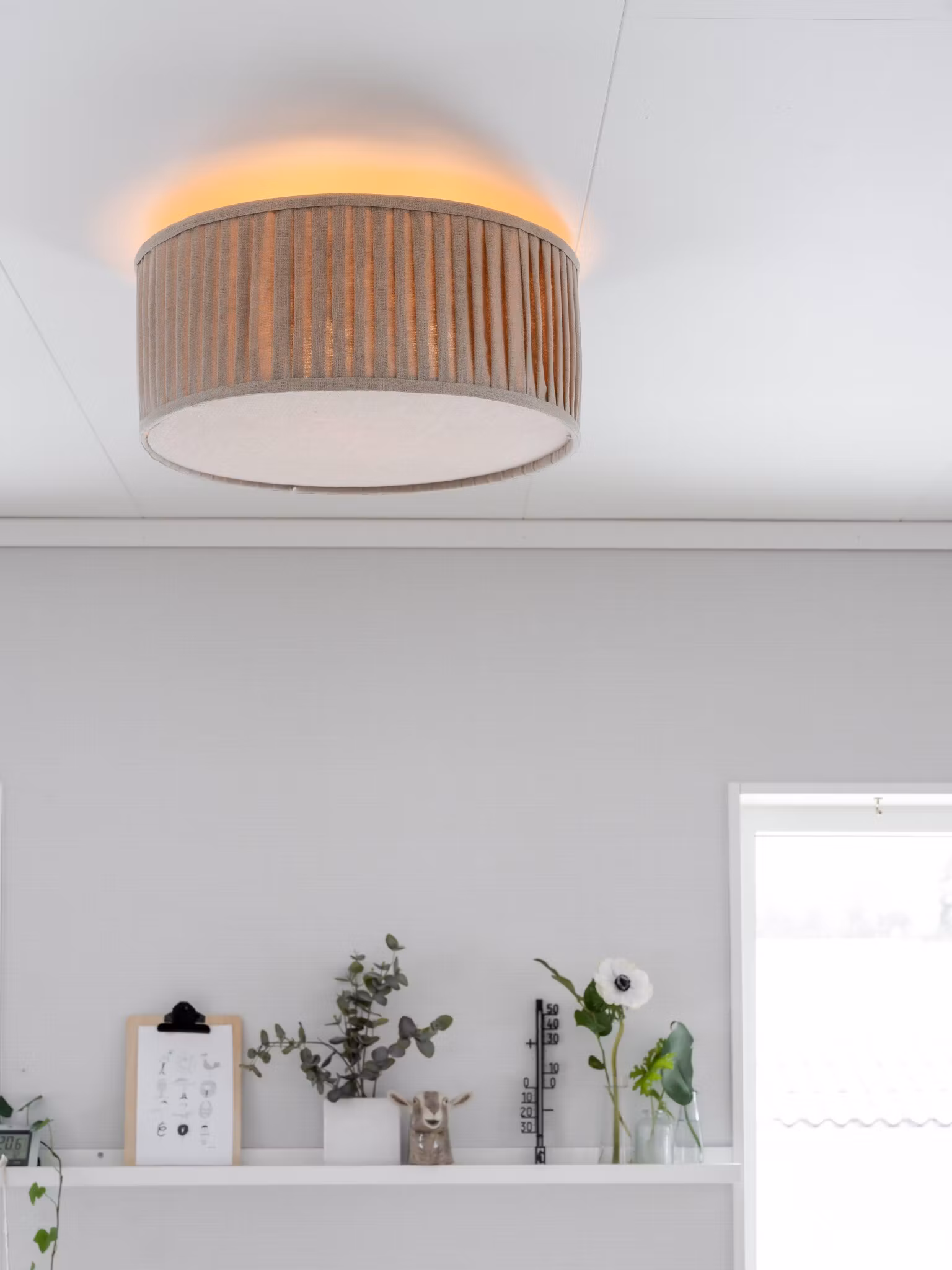 Plafond Plissé Natur 45cm