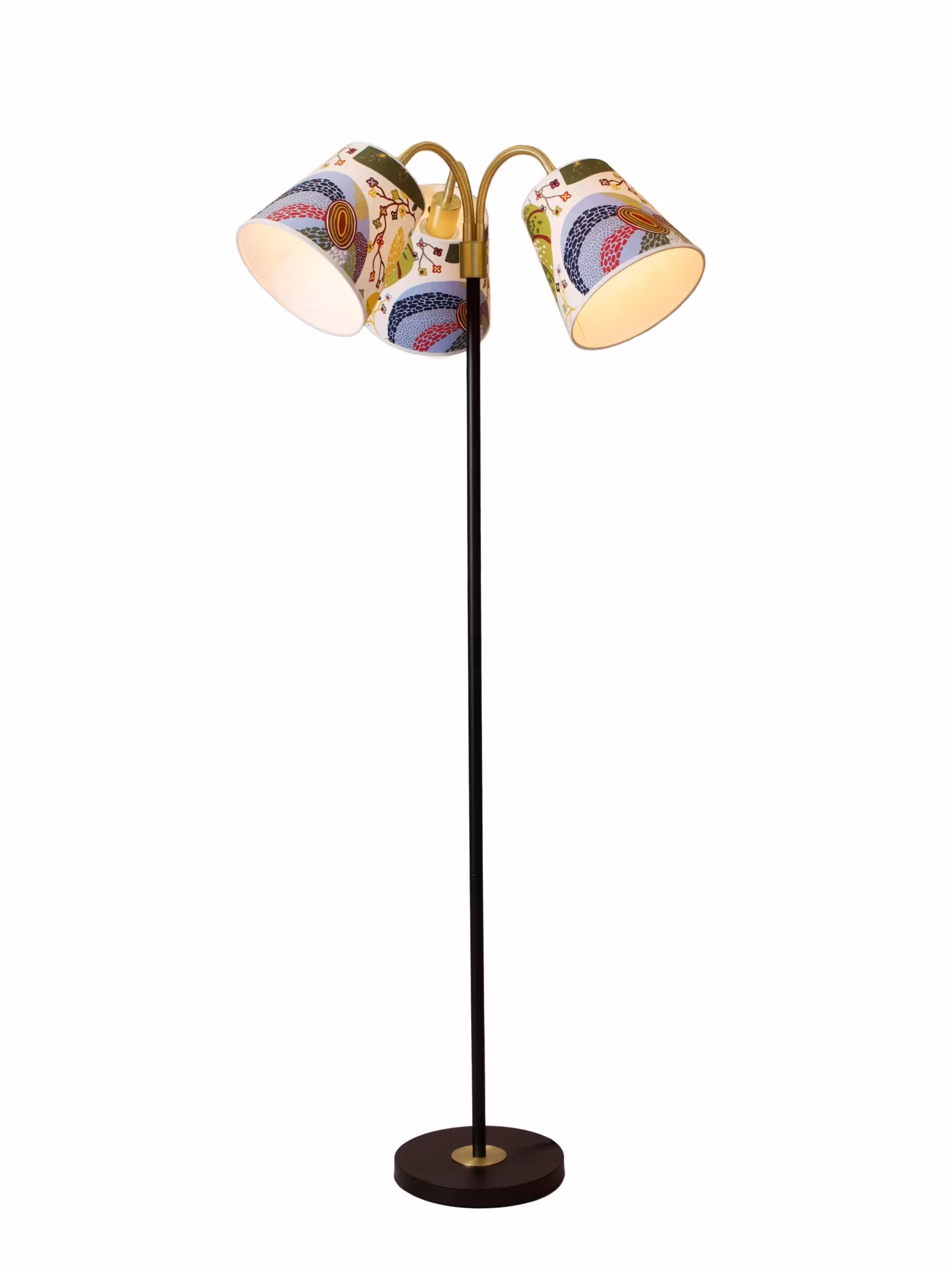 Amy Golv BK3F Frank Svart/Mässing 150cm