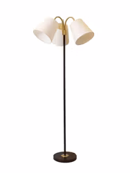 Amy Golv BK3F Lin OW Svart/Mässing 150cm