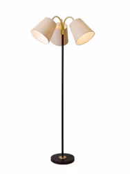 Amy Golv BK3F Lin na Svart/Mässing 150cm