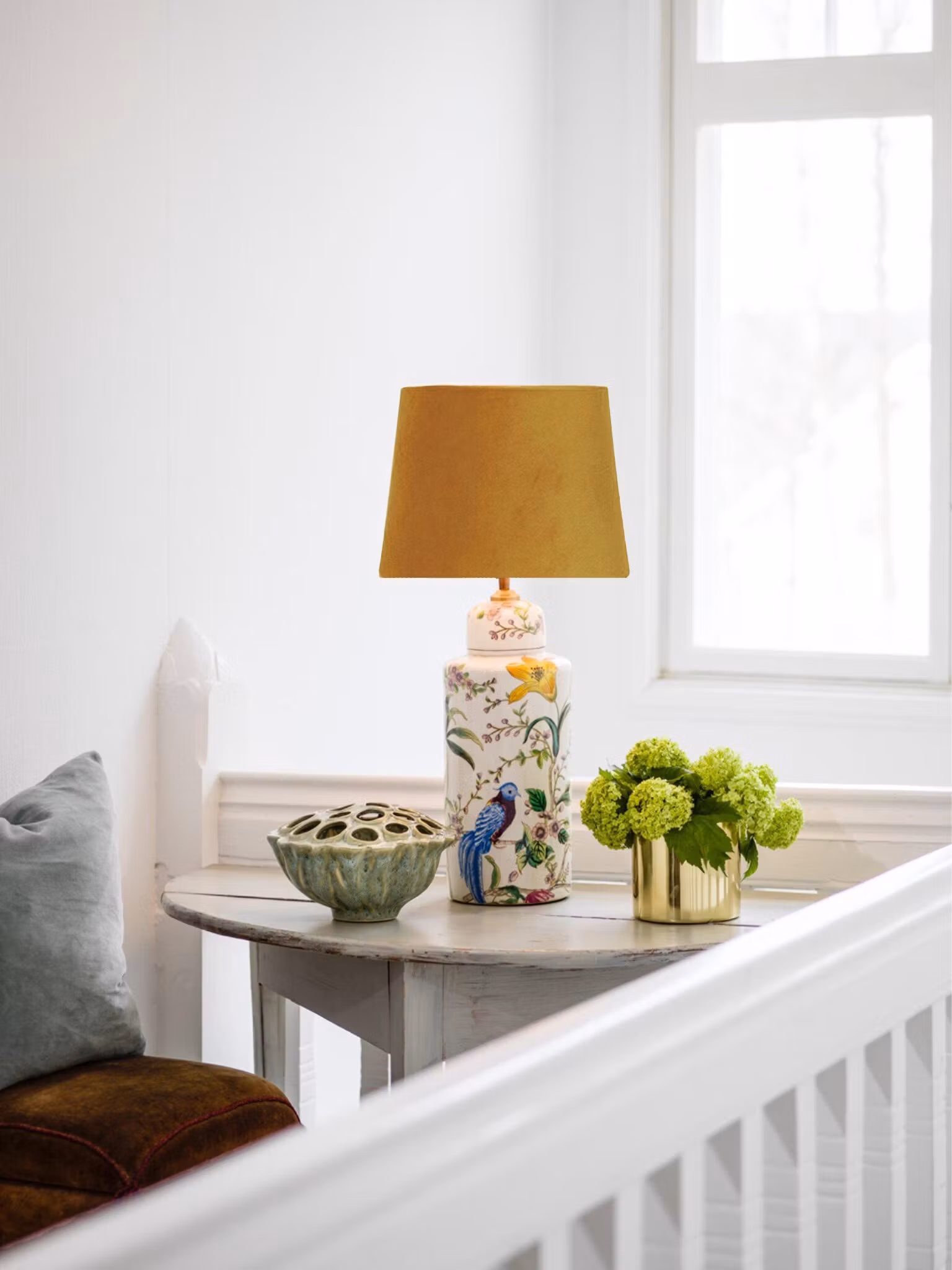 Li Na Bordslampa Ockra Ceramic 63cm