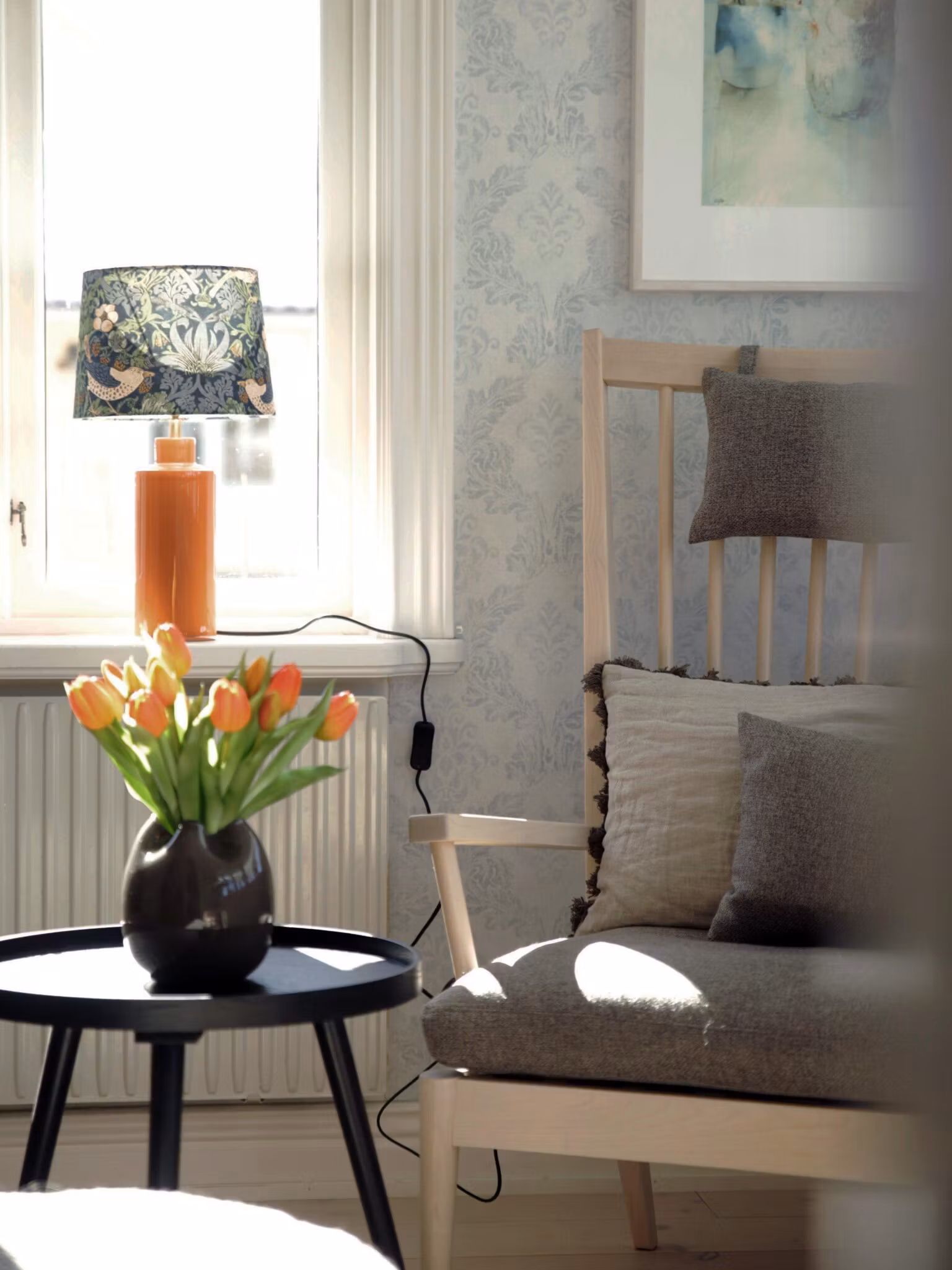 Solo Bordslampa Blank orange 46cm