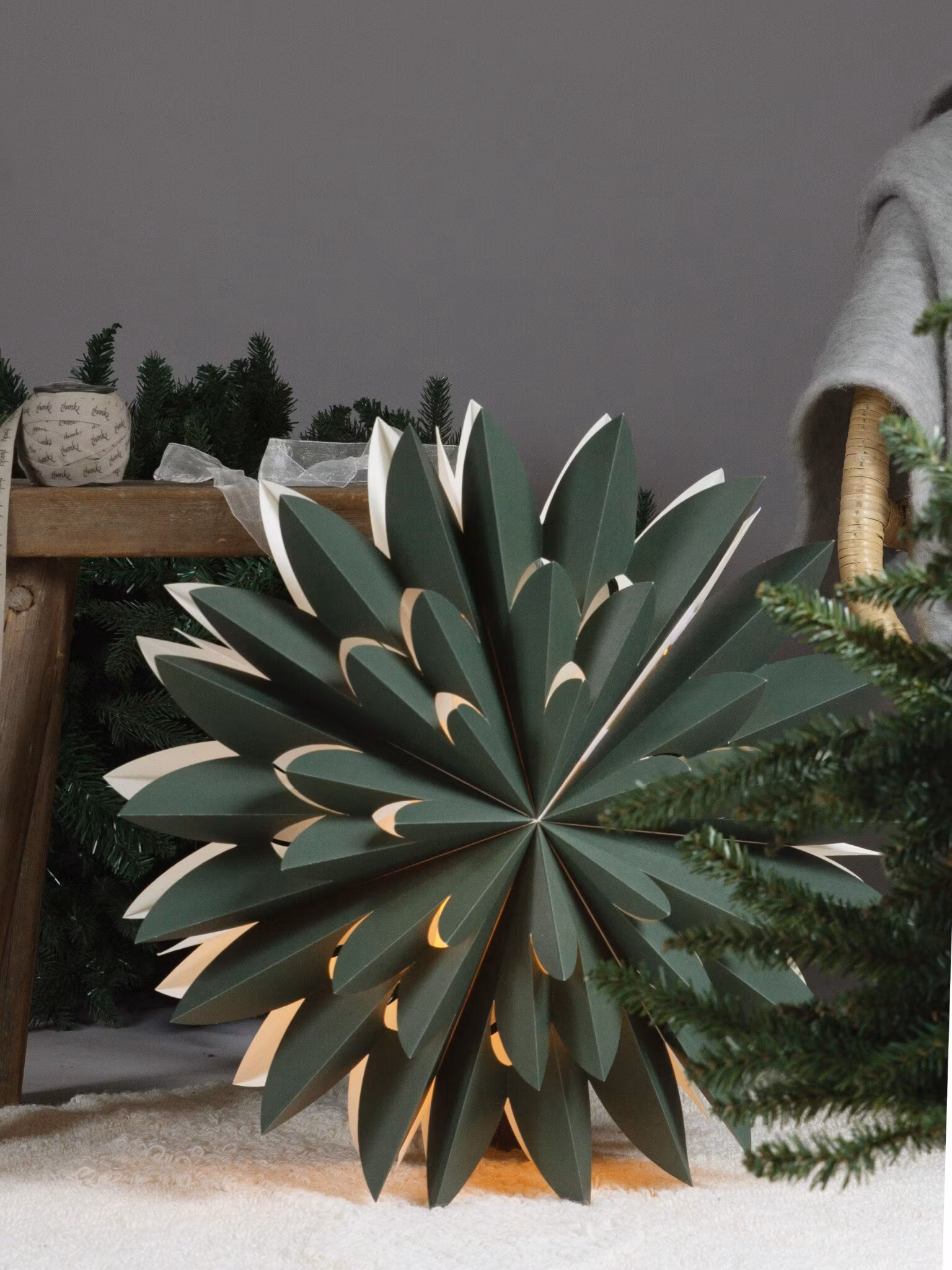 Hyacint star Grön 50cm