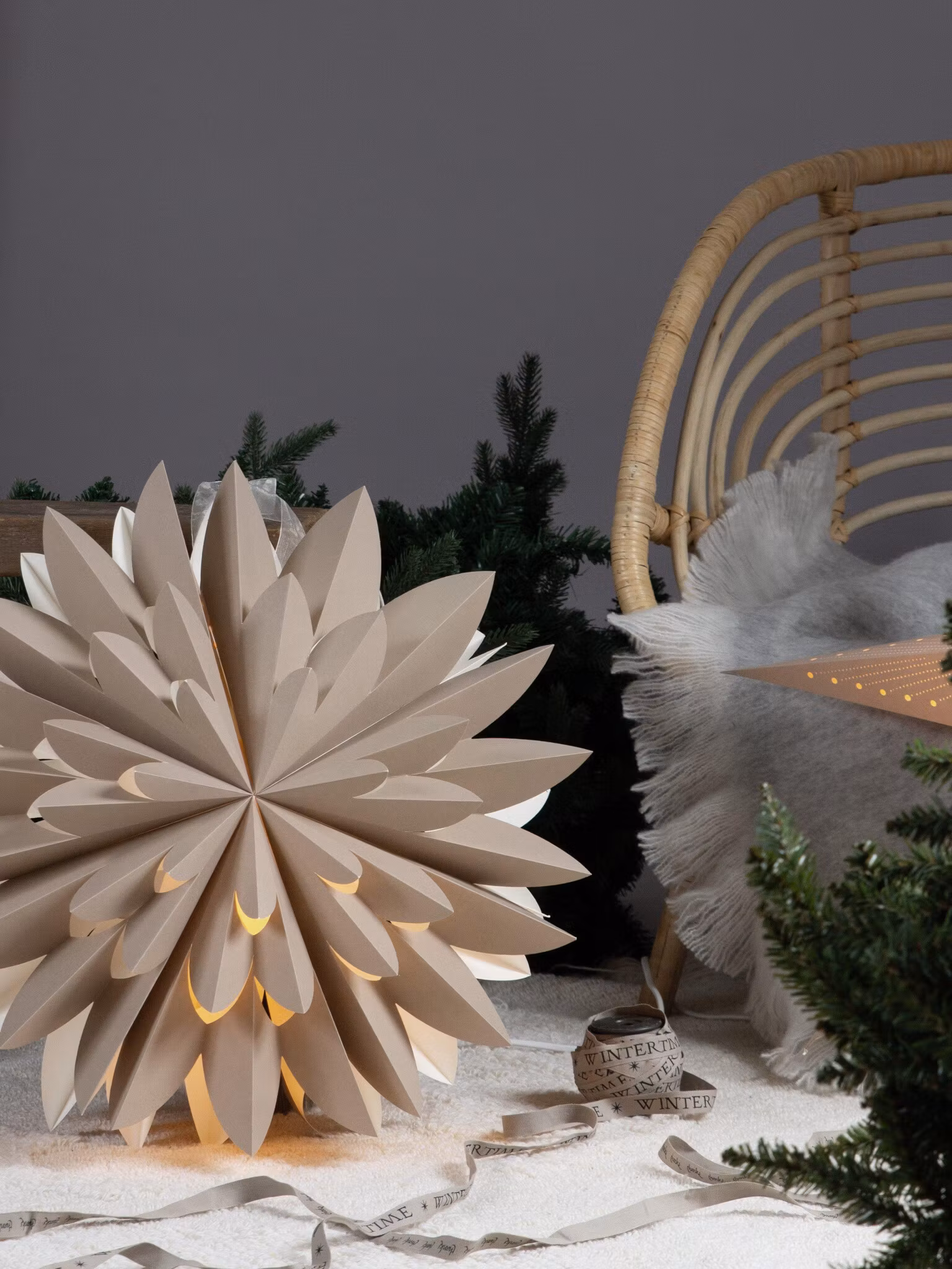Hyacint star Beige 50cm
