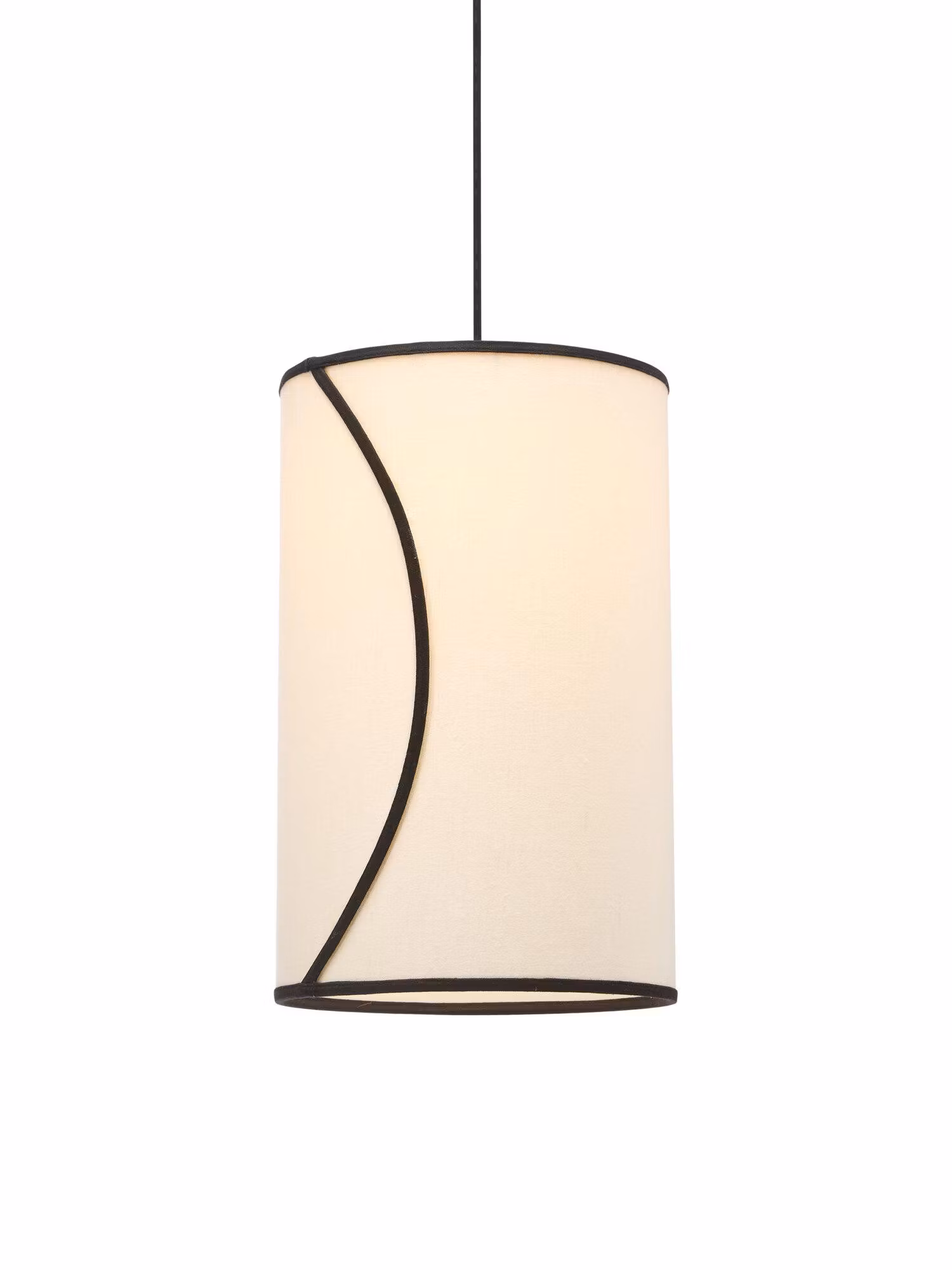 Ava taklampa Offwhite/svart 25cm