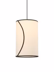 Ava taklampa Offwhite/svart 25cm