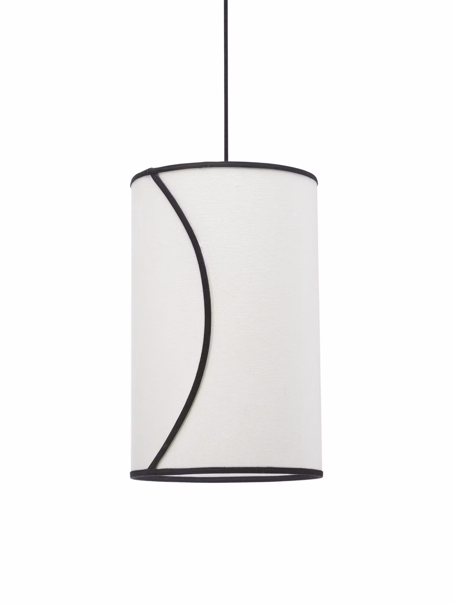 Ava taklampa Offwhite/svart 30cm