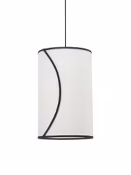 Ava taklampa Offwhite/svart 30cm