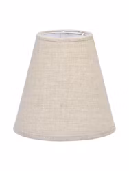 Toppringskärm E14 Lin Natur 15cm