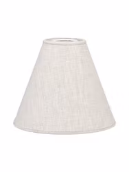 Toppringskärm Lin Natur/vit 22cm