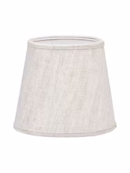 Mia Lampskärm Lin Natur/vit 14cm