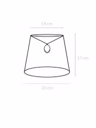 Mia Lampskärm Lin Natur 20cm