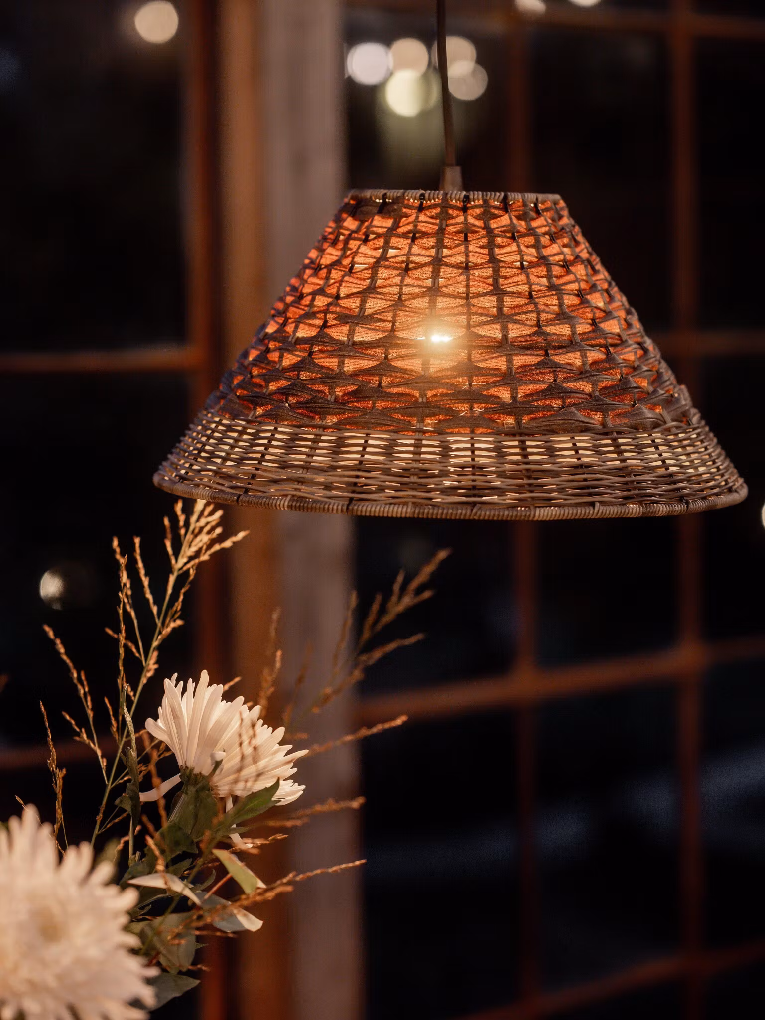 Lisen Taklampa Brun natur 45cm