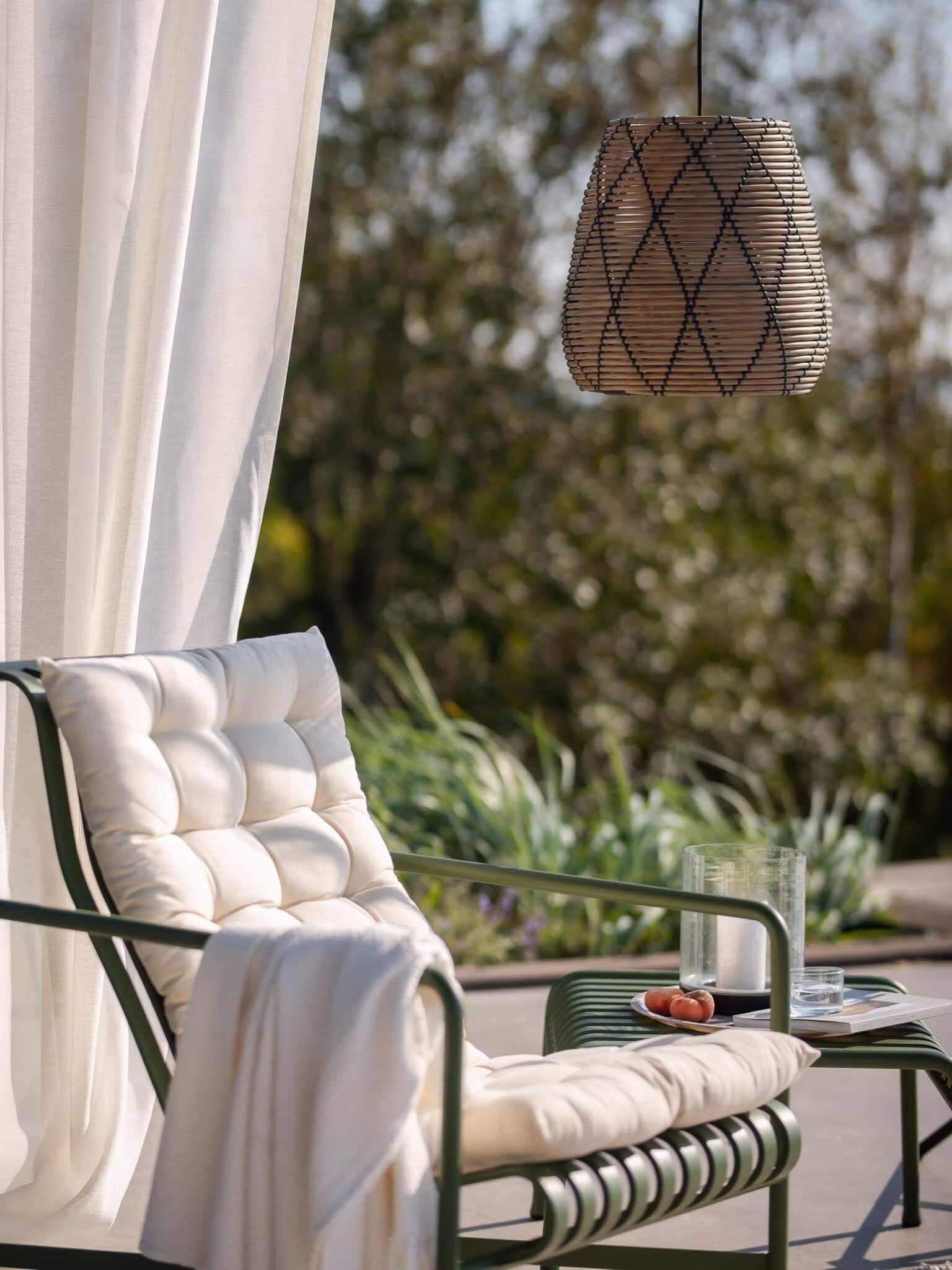 Lollo Taklampa Natur/svart 38cm