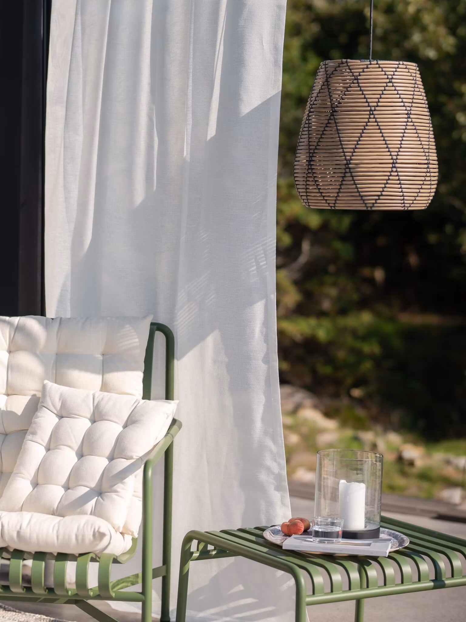 Lollo Taklampa Natur/svart 38cm