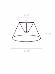 Empire Lampskärm Franza Grå 42cm