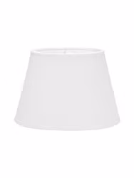 Oval Lampskärm Lin Offwhite 20cm