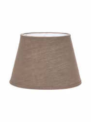 Oval Lampskärm Lin Mocca 30cm