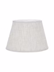 Oval Lampskärm Lin Natur/vit 42cm